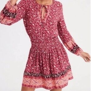 American Eagle Floral Bohemian Mini Dress Size XS